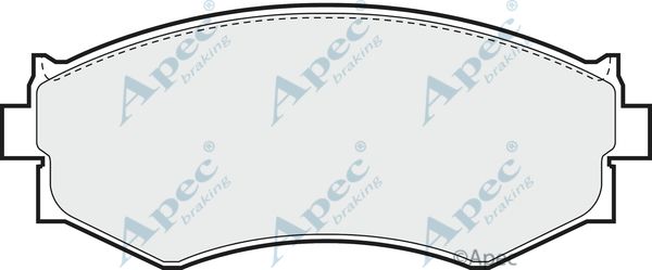 APEC BRAKING Piduriklotsi komplekt,ketaspidur PAD666